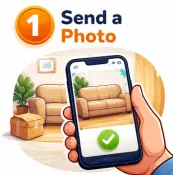 send a photo for furniture removal in colorado couch and bulky item pickup