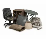 Broken and unused household junk removed during a garage junk removal cleanout in Colorado