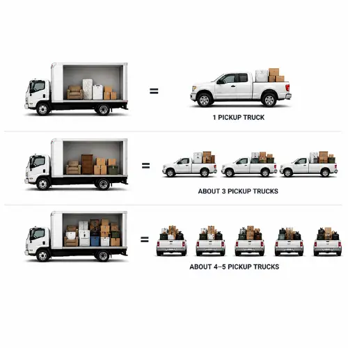 junk removal pricing comparison box truck vs pickup trucks load size colorado