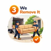 we remove your trash the same day.